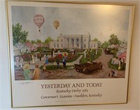 “Yesterday and Today” Governor’s Mansion Print