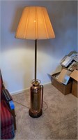 Copper Fire Extinguisher Floor Lamp 64”
