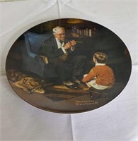 “The Tycoon” Decorative 8.5” Norman Rockwell plate