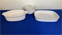 Corning Ware oval, roasting, & lidded dishes