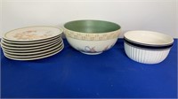 8 Country Casual plates, Sonoma Bowl, &