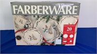 Farberware Holiday Snowman 20 piece set
