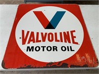 Valvoline Motor Oil Sign Double Sided 30"x30"