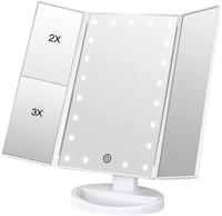 BESTOPE Makeup Vanity Mirror with Light, Trifold L