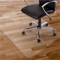 Kuyal Clear Chair Mat, Hard Floor Use, 48" x 30"