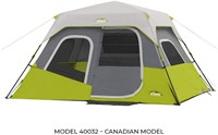 CORE Instant Cabin Tent, 6 Person, 11 feet by 9 fe