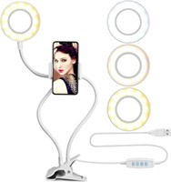 Cell Phone Holder Selfie Ring Light Compatible wit
