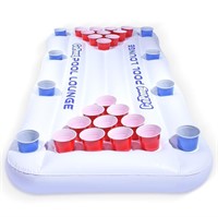 GoPong Pool Lounge Floating Beer Pong Table Inflat
