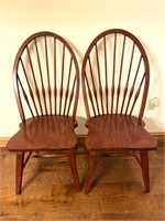 (2) Matching Wood Chairs