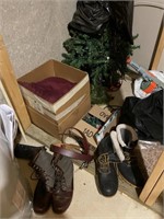 Christmas Tree, Boots Size 14, Nerf Gun (
Under
