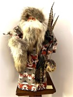 Decorative St Nick with Fur - 24”