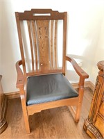 Large Wooden Arm Chair