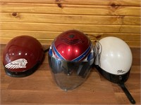 (3) Dot Helmets