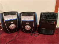 (2) Humidifiers and Fan