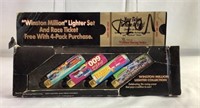 Winston million lighter set and race ticket