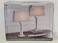 SET OF 2 LAMPS 27.5 X 17 IN