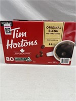 TIM HORTONS 80 K CUP PODS ORIGINAL BLEND COFFEE