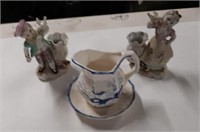 Decorative Pitcher & Saucer, Figurines