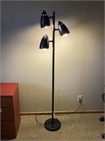 Black Floor Lamp, 64" Tall