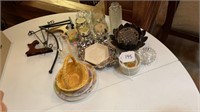 Candle Holders, Pottery, Plate Stands, etc.