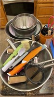 Mixing Bowls and Asst. Kitchen Utensils