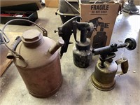 Vintage Kerosene Can, Torch, Paint Sprayer