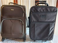818 - LOT OF 2 SOFT-SIDE SUITCASES