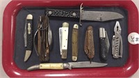 Various Pocket & Hunting Knives