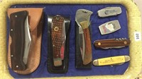 Various Pocket and Hunting Knives