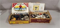 Cigar Boxes of Buttons