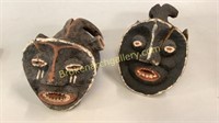 2 African Tribal Dance Masks