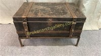 Iron Trunk On Stand