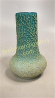 Blue Coraline Art Glass Vase