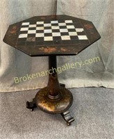 Lacquered Tilt Top Games Table
