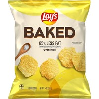 Baked Lay's Potato Chips, 0.875oz Bags (40 Pack)