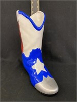 Livin' Large Texas Flag Boot Ceramic Vase