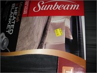 Twin Grey Plush Sunbeam Heated Blanket - NIB
