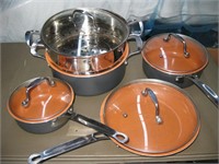Copper Lined Cookware Set