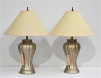 Pair Table Lamps 27"h