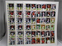 (3) 2010 Memphis Redbirds Uncut Card Sheets