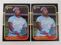 1987 Donruss Baseball Bo Jackson RC #35