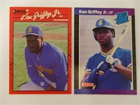 (2) Ken Griffey Jr. Baseball Cards