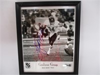 Walter Payton Autographed Black and White 8x10