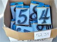 Box Lot of Reflector House Numbers