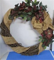 Vintage Large Wood Wreath