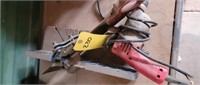 Hand Miter Box w/Saw & Electric Drill