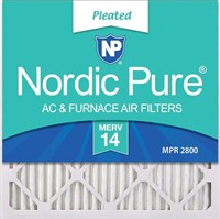 Nordic Pure 20x20x1 MERV  Air Filters 6 Pack