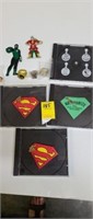 Superman, Kryptonite Flash pins, Flash Green Lant