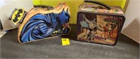 Vintage Aladdin Batman Lunchbox & Warner Bros Lunc