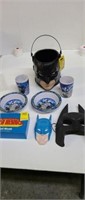 Batman Mask Bucket Bowls & Cups, 1989 Wall hanging